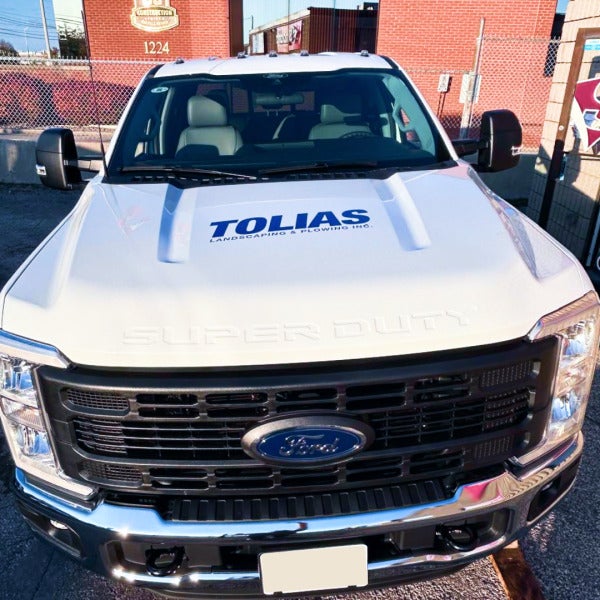 Bringing the Brand to Life — Custom F550 Truck Graphics for Tolias Landscaping