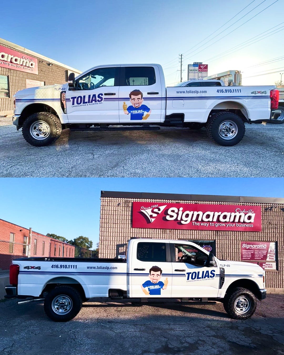 Bringing the Brand to Life — Custom F550 Truck Graphics for Tolias Landscaping
