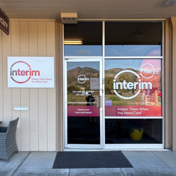 Interim Health custom vinyl decals in Santa Rosa