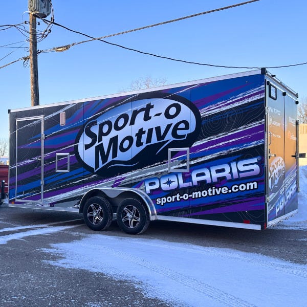 sportomotive trailer wrap