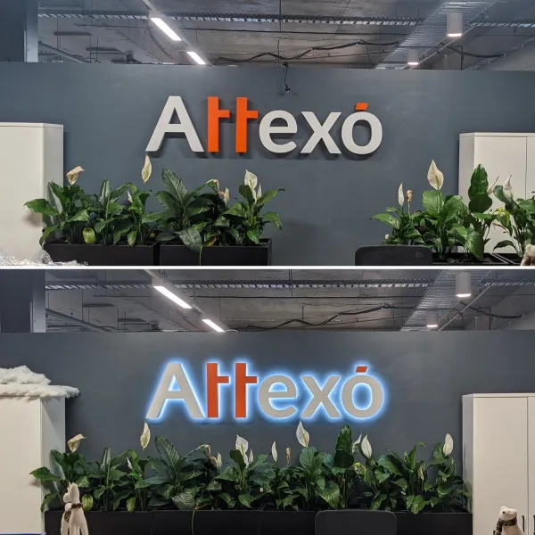 Illuminating 3D Reception Sign