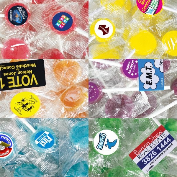 Custom Corporate Colour Lollipops