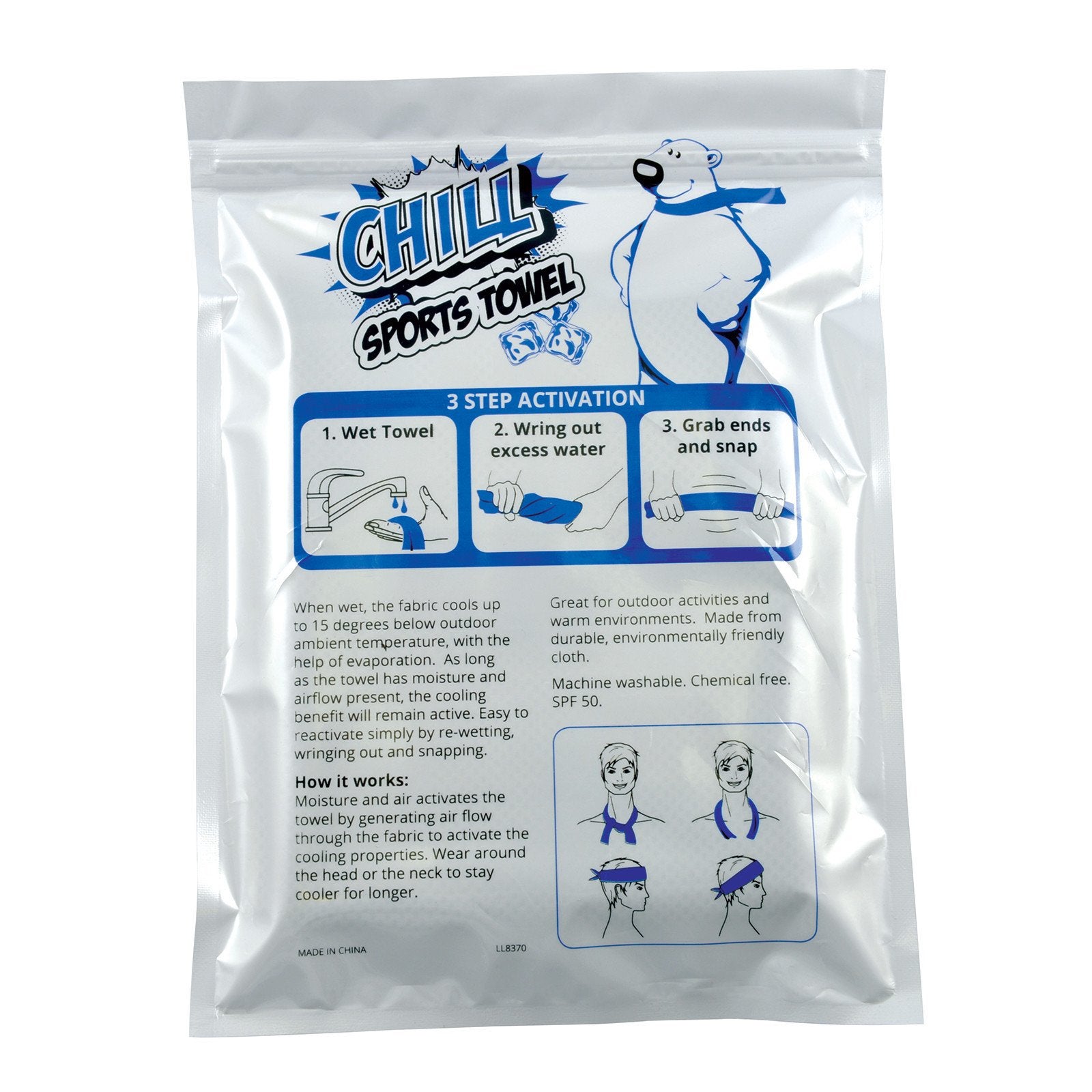 Chill Cooling Towel in Pouch
