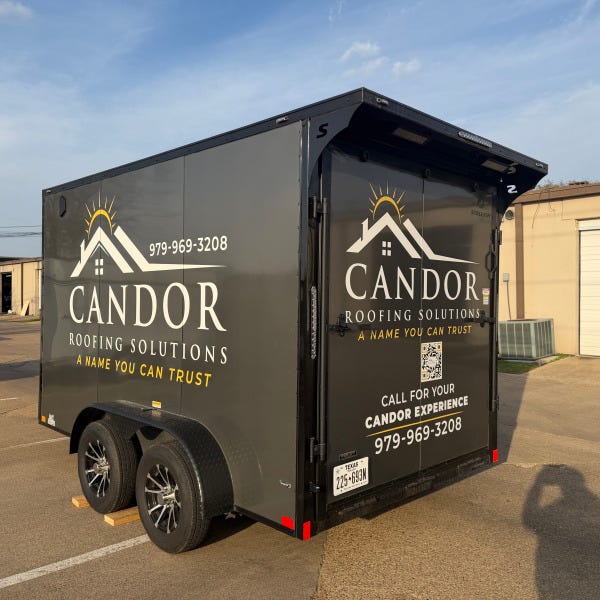 Candor Roofing Trailer Graphics