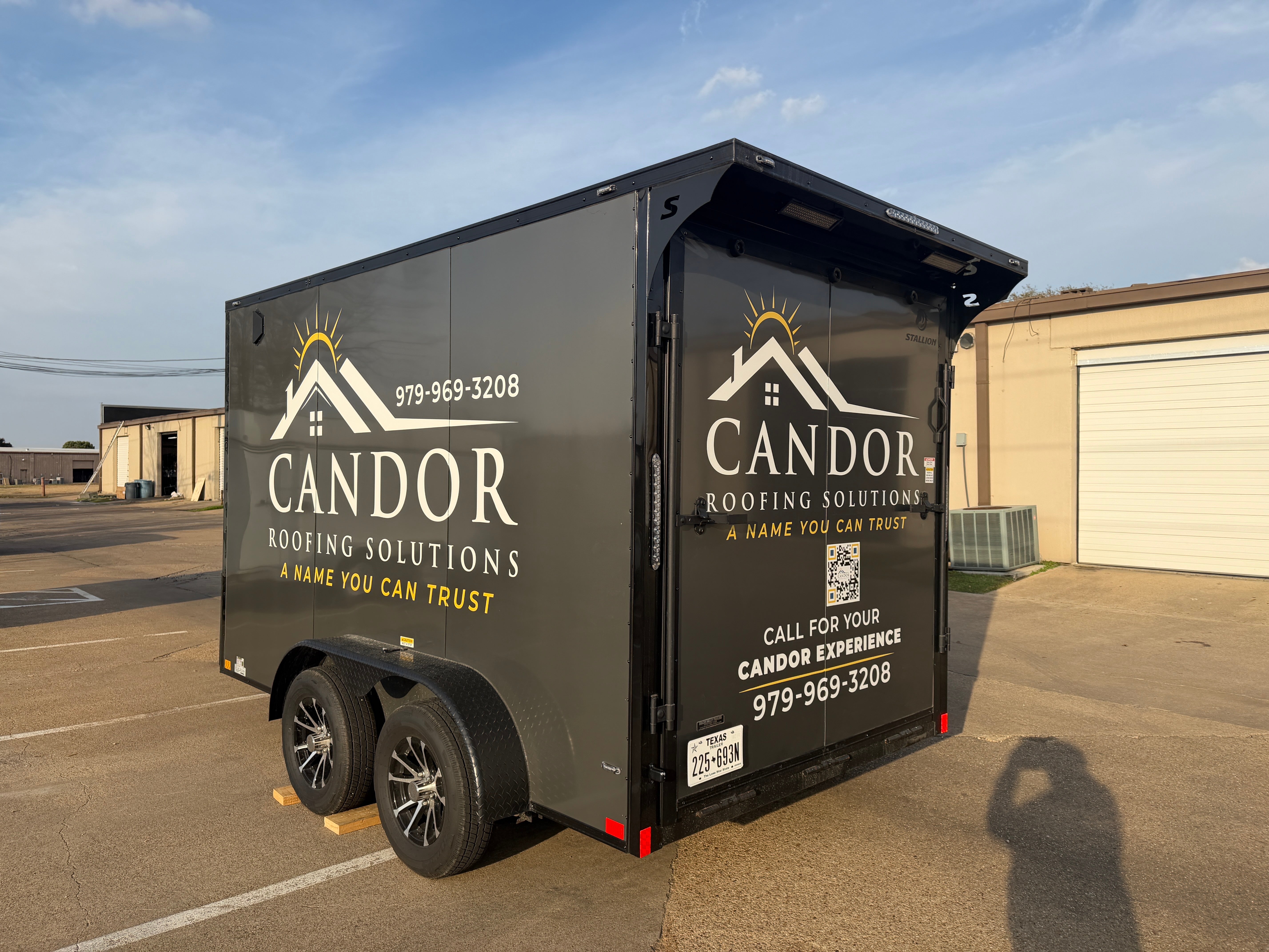 Candor Roofing Trailer Graphics