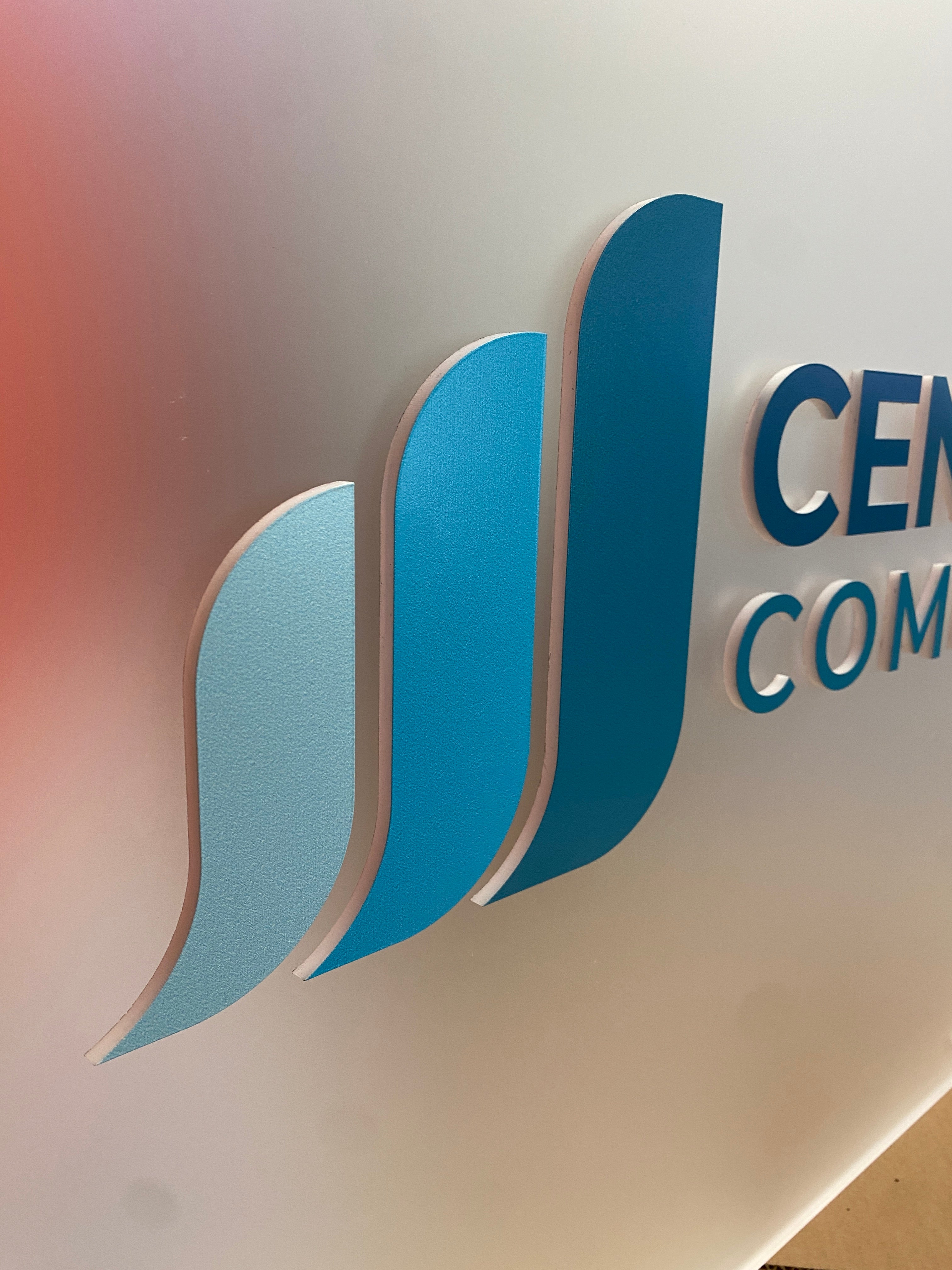 Custom Acrylic Lobby Sign for Centro Medico Community Clinic in Corona, CA
