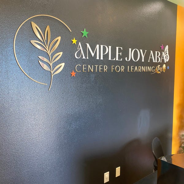 Ample Joy ABA Acrylic Lobby Sign