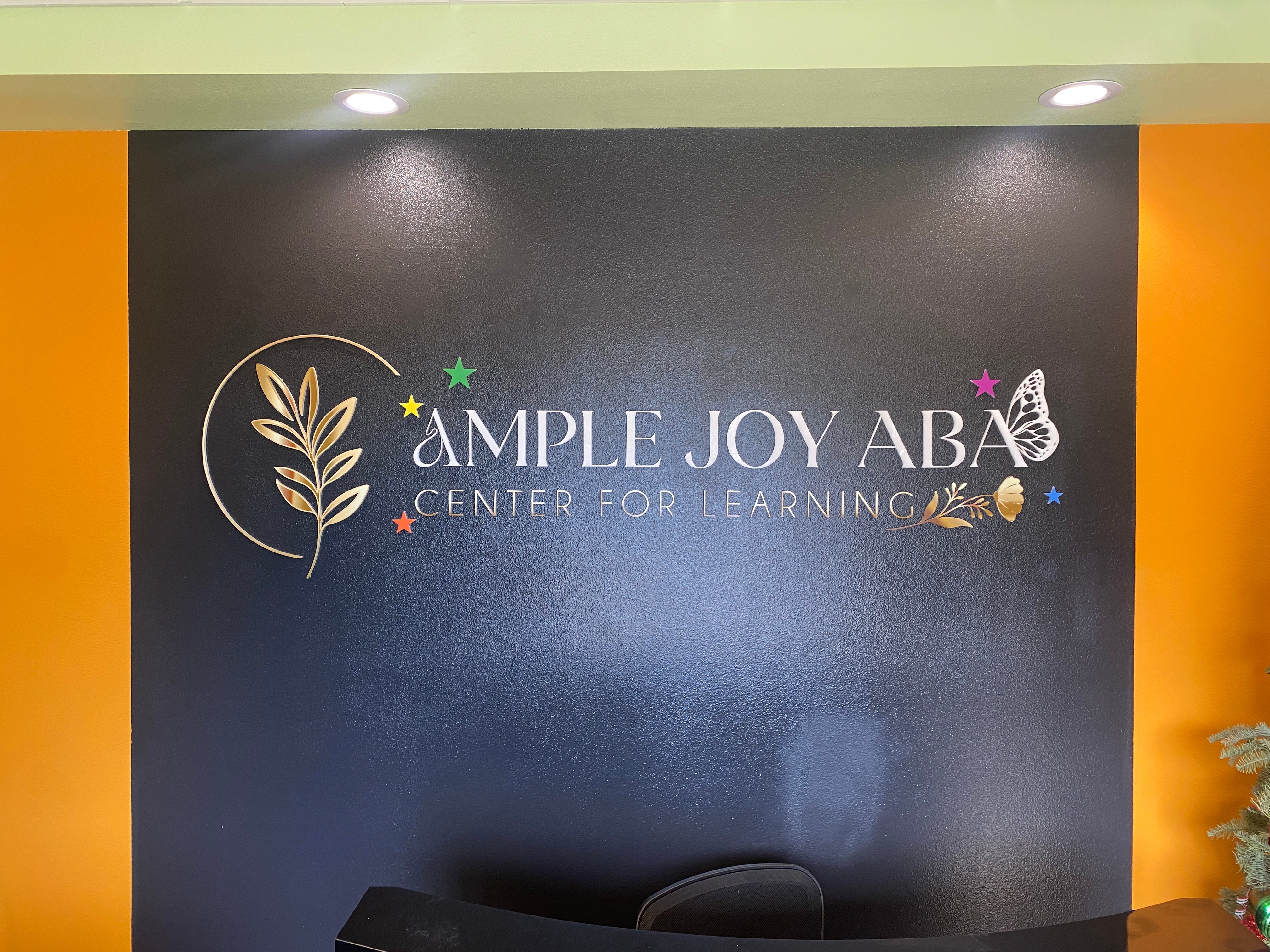 Custom Acrylic Sign for Ample Joy ABA in San Bernardino, CA