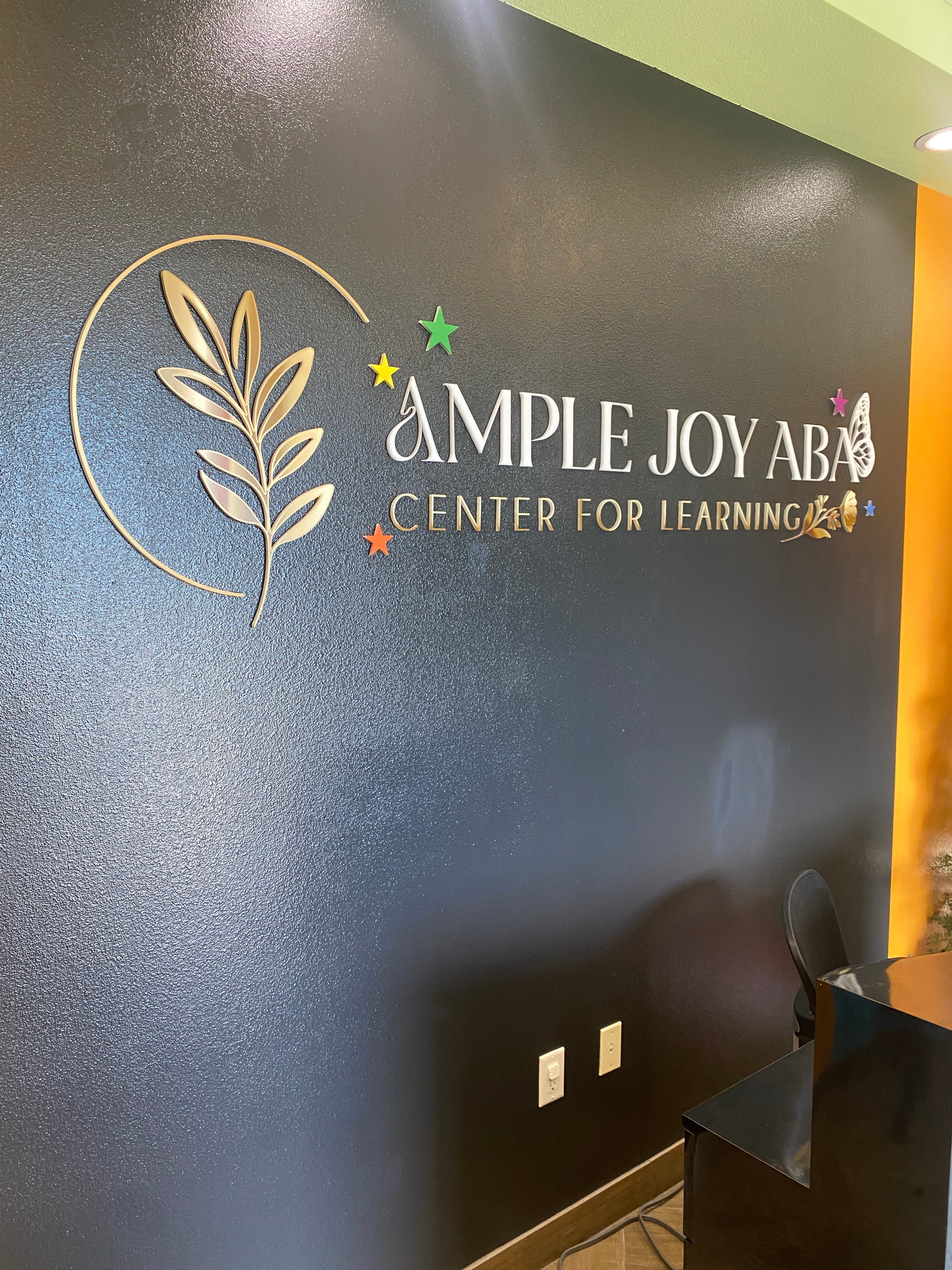 Custom Acrylic Sign for Ample Joy ABA in San Bernardino, CA