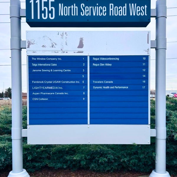 Refreshed and Organized — Pylon Sign Repair and Update for Wilson Blanchard in Oakville