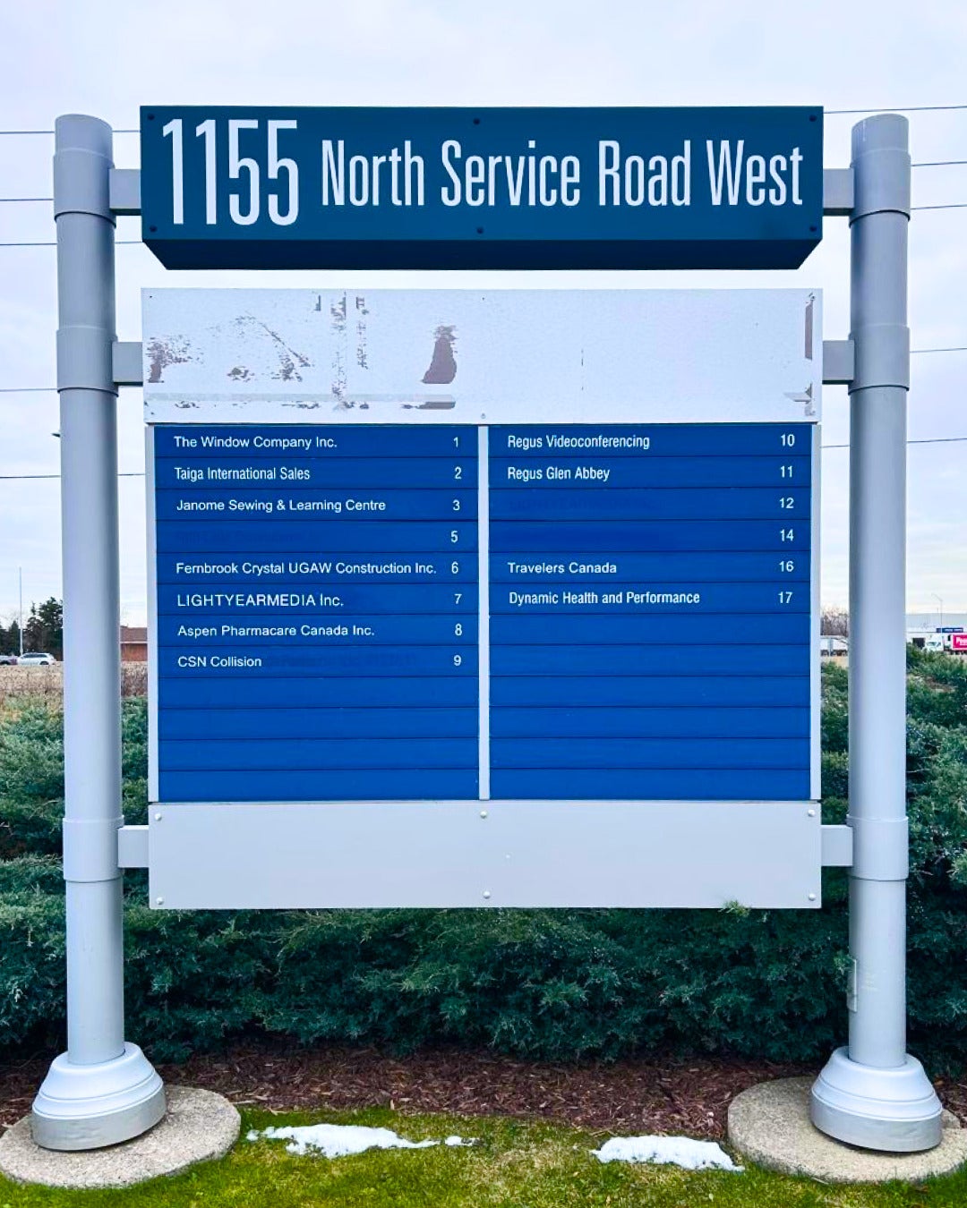 Refreshed and Organized — Pylon Sign Repair and Update for Wilson Blanchard in Oakville