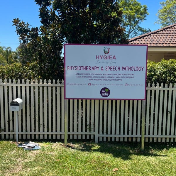 Free-Standing ACP Sign with Metal Frame
