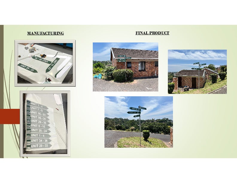 Directional Signs for Azalea Park