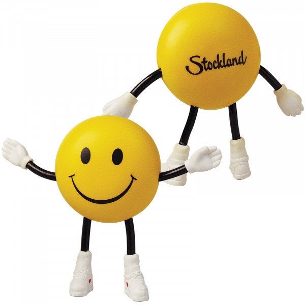 Custom Smile Guy with Bendy Arms & Legs Stress Reliever