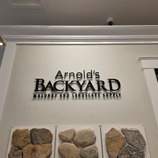 Showroom Branding with Custom Dimensional Letters for Arnold Lumber