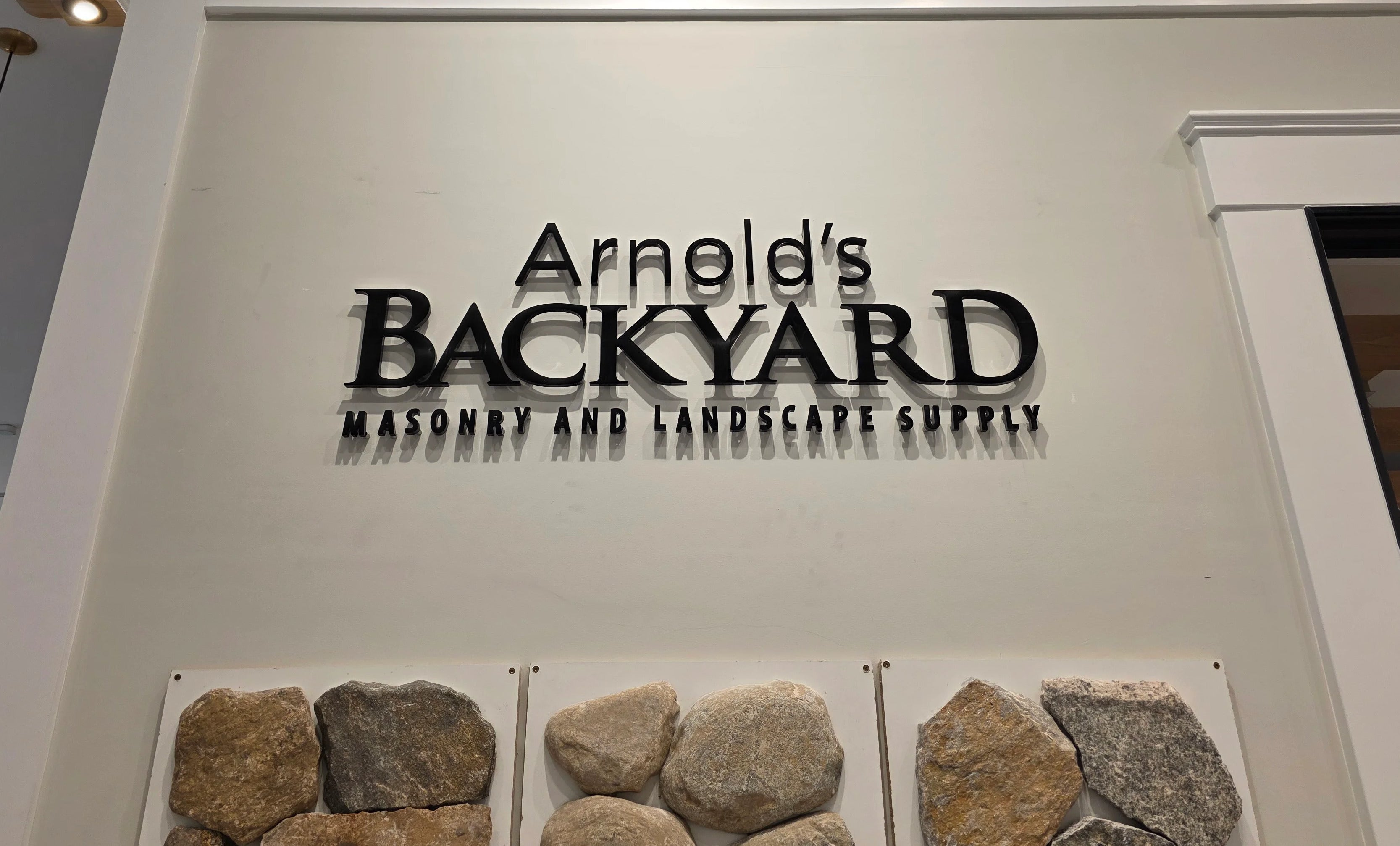 Showroom Branding with Custom Dimensional Letters for Arnold Lumber