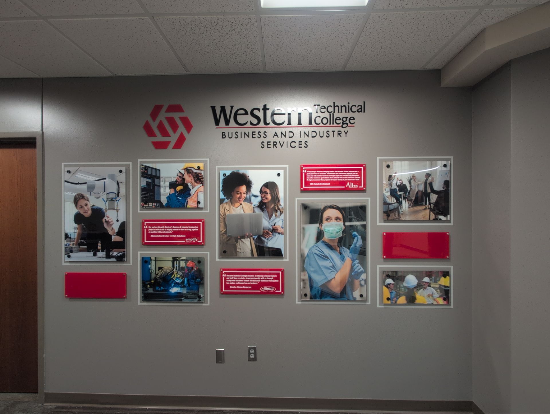 Acrylic Panels Mounted with Standoffs