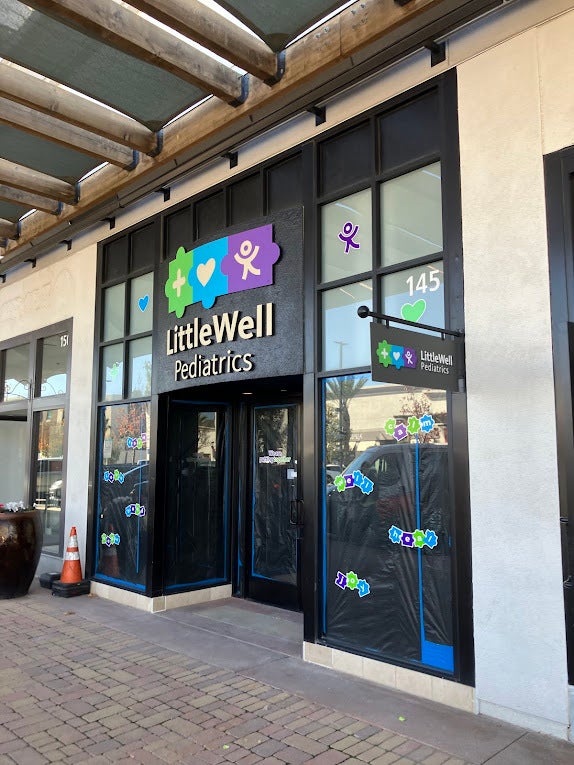 LittleWell Pediatrics Storefront Signage