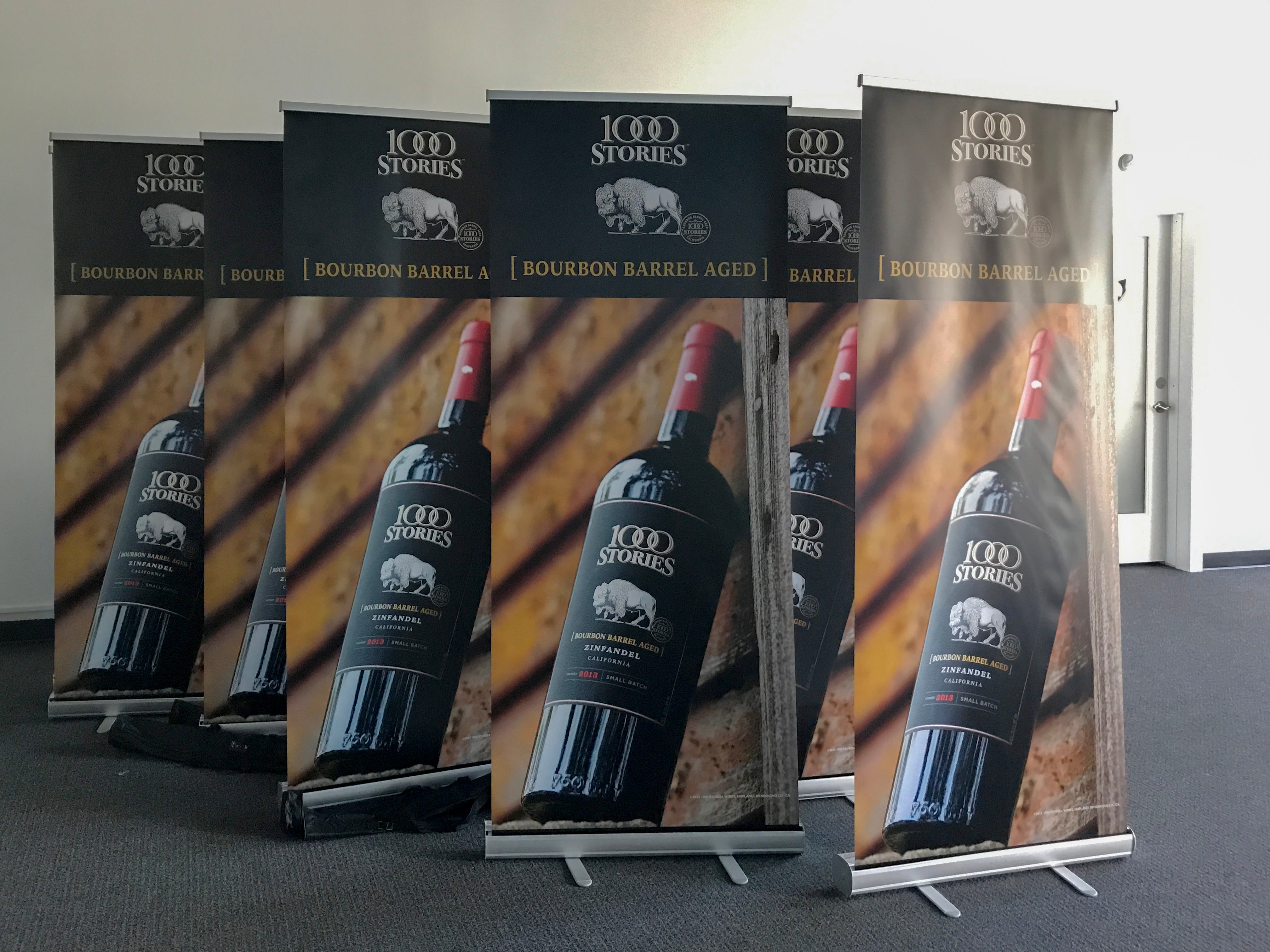 Fetzer Bourbon Barrel Aged Zinfandel retractable trade show banner