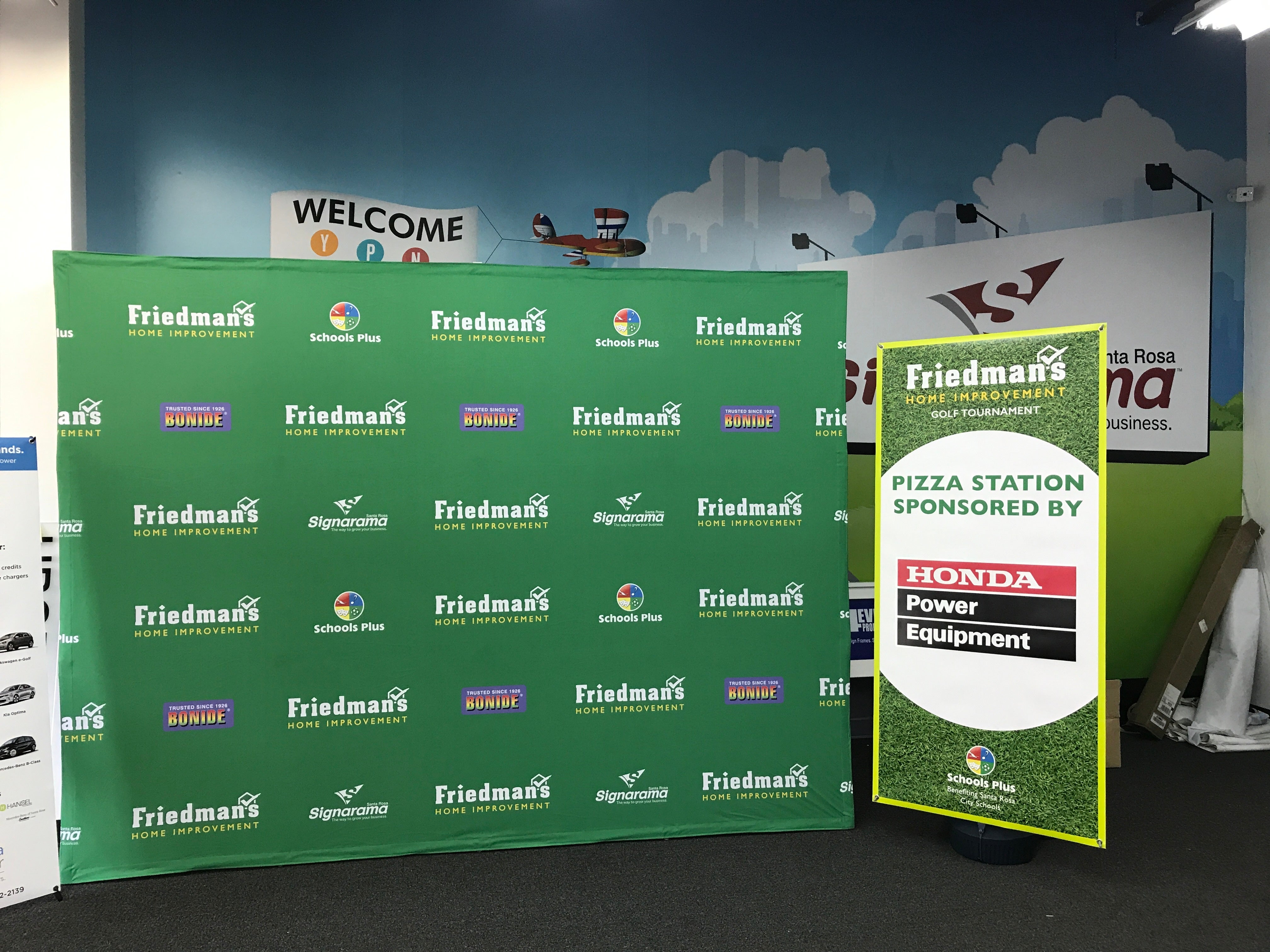 Friedman's Home Improvement branded trade show backdrop