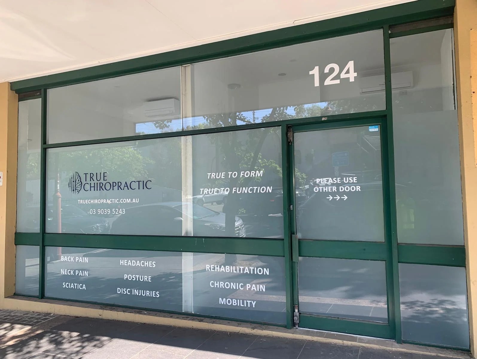 Shop Signage - True Chiropractic - Heidelberg VIC.