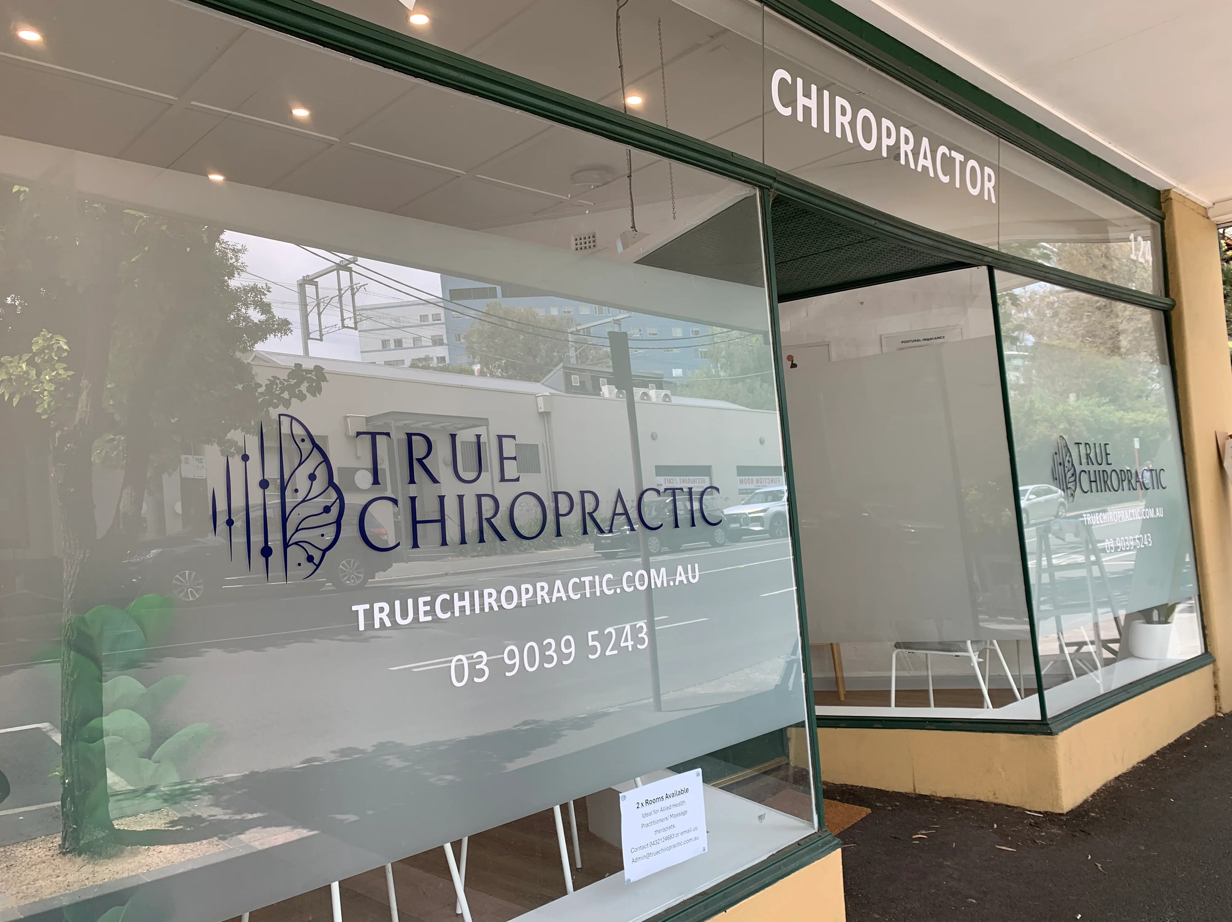 Shop Signage - True Chiropractic - Heidelberg VIC.