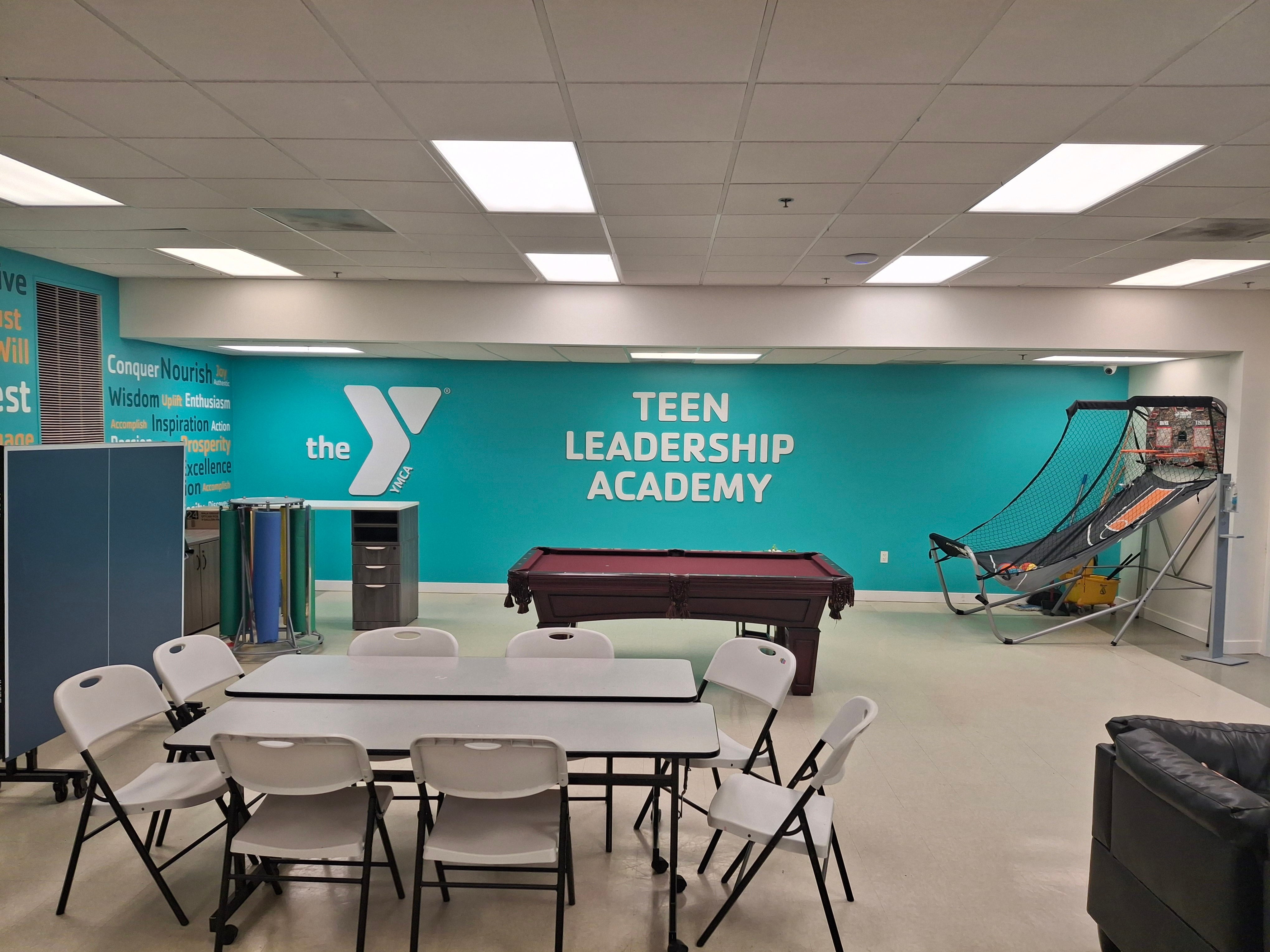 Acrylic Dimensional Letter Sign for the YMCA Teen Center in Corona, CA