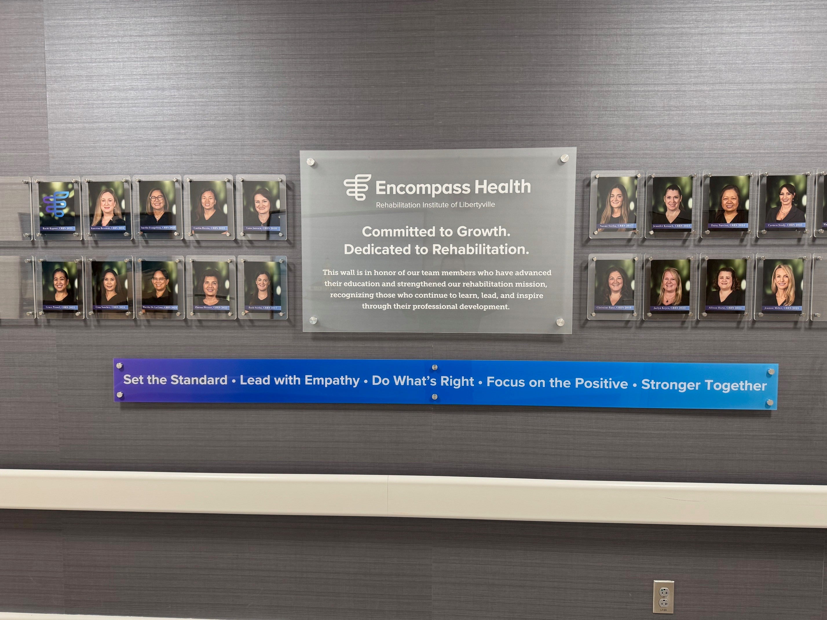 Employee Recognition Acrylic Wall
