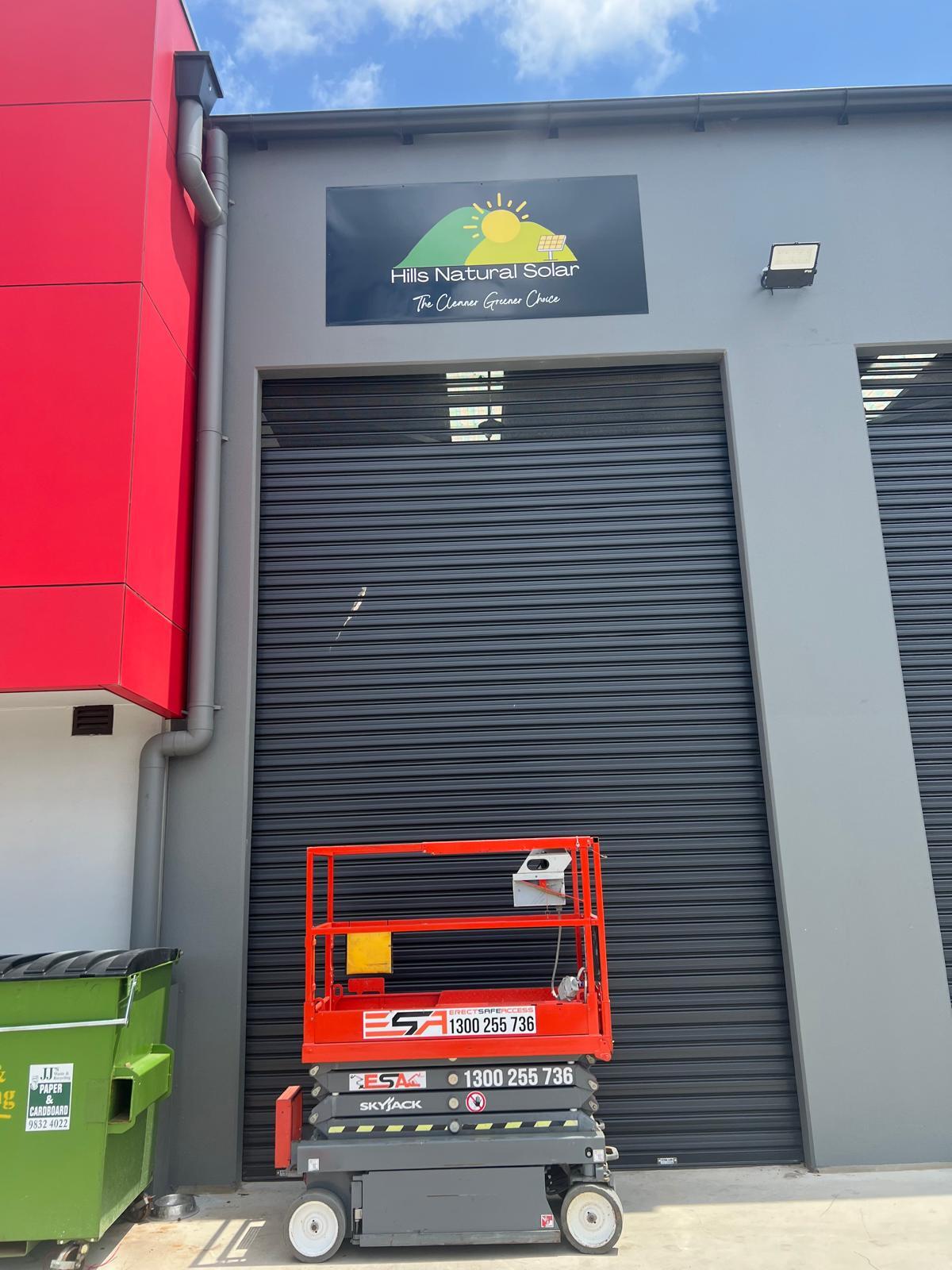 A Bright New Look for Hills Natural Solar with Custom Signage