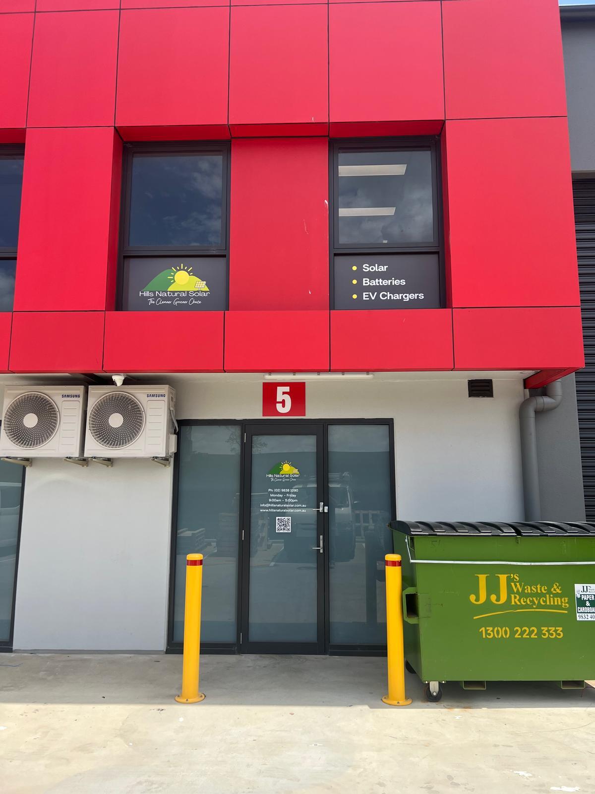 A Bright New Look for Hills Natural Solar with Custom Signage