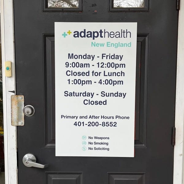 Adapt Health - Door signage