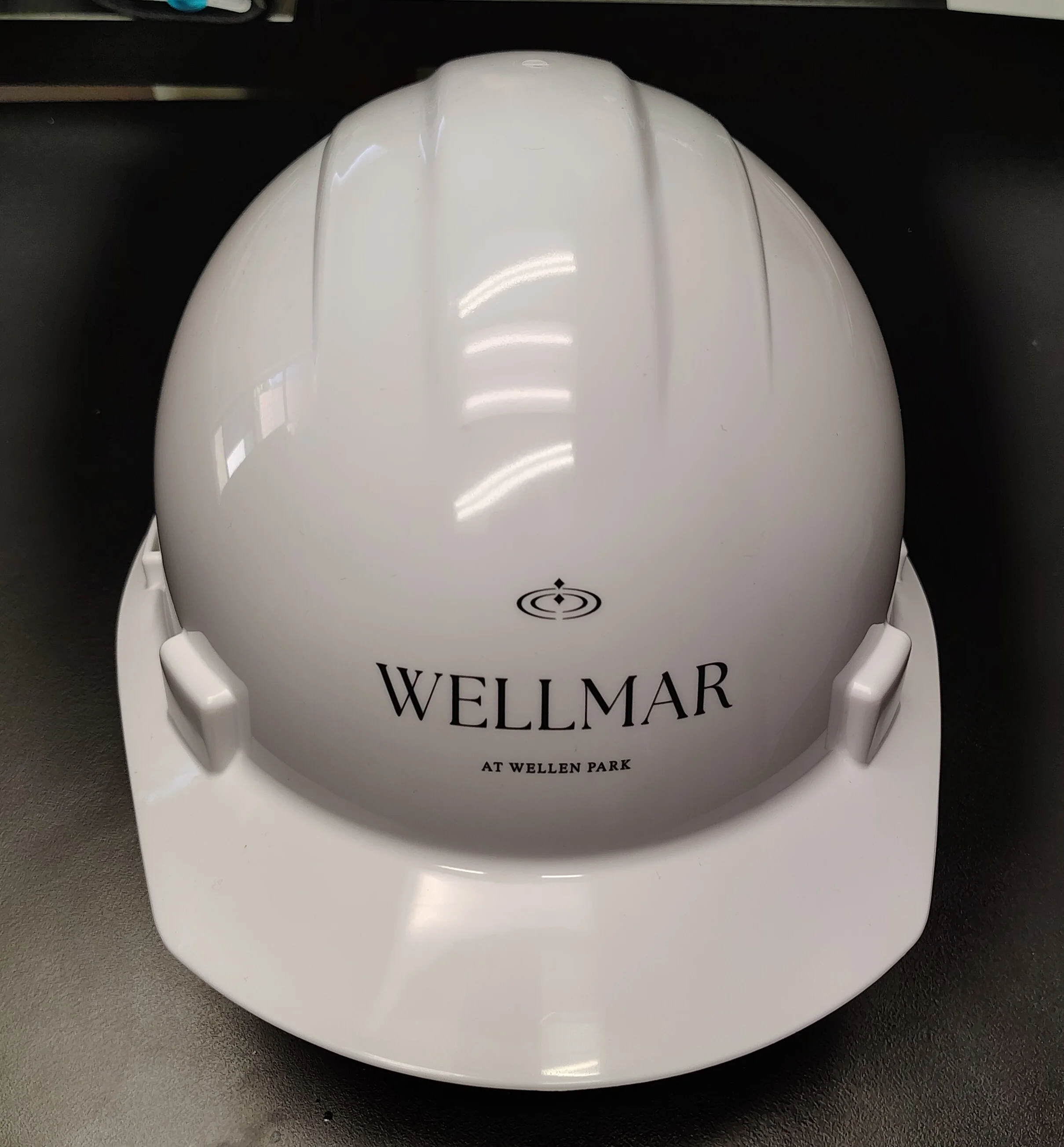 Shovel Shaped Pens and Branded Hard Hats.