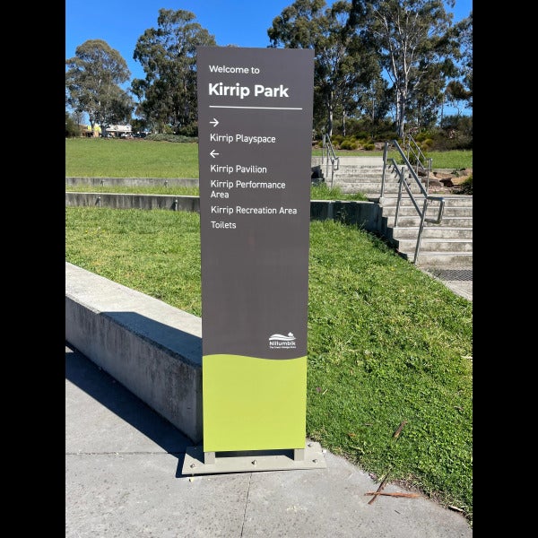 Freestanding Signs - Nillumbik Council - Diamond Creek Kirrip Park VIC.