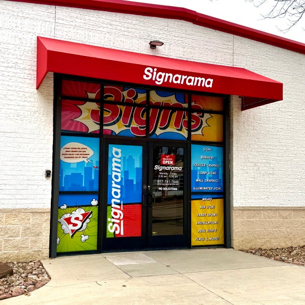 New year, new us! - Signarama North Fort Worth/Keller's New Perforated Window Decals