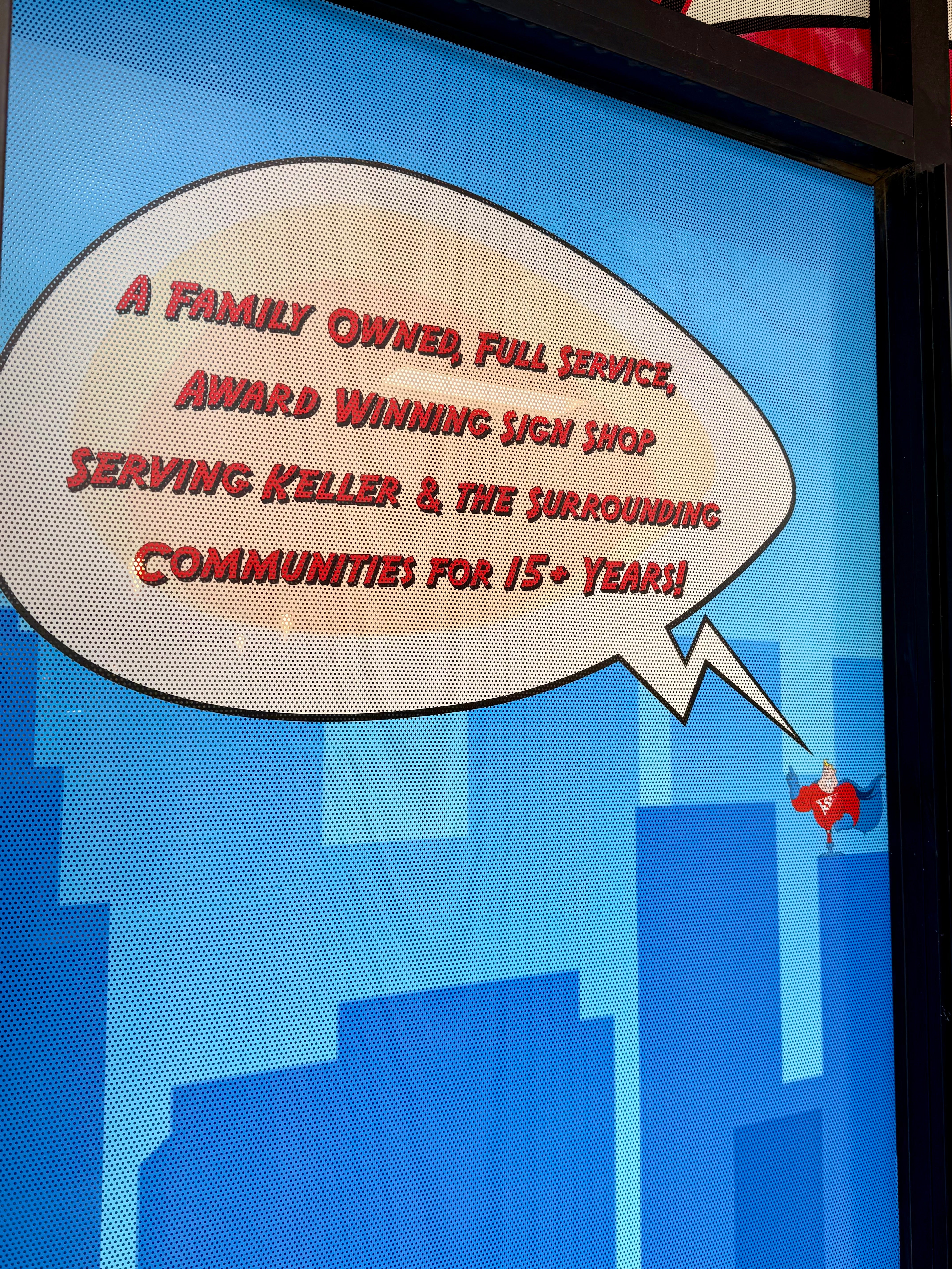 New year, new us! - Signarama North Fort Worth/Keller's New Perforated Window Decals