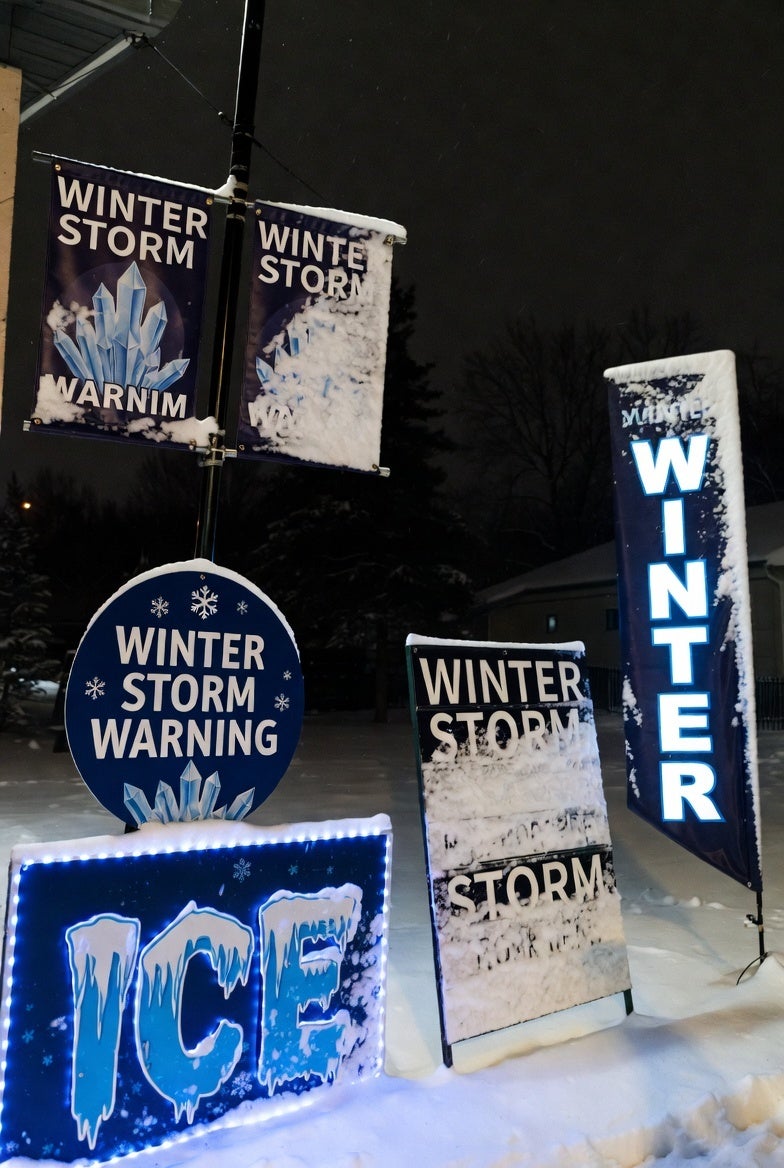 Winter Storm Alert: Make Your Business Storm-Ready with Durable Signs!