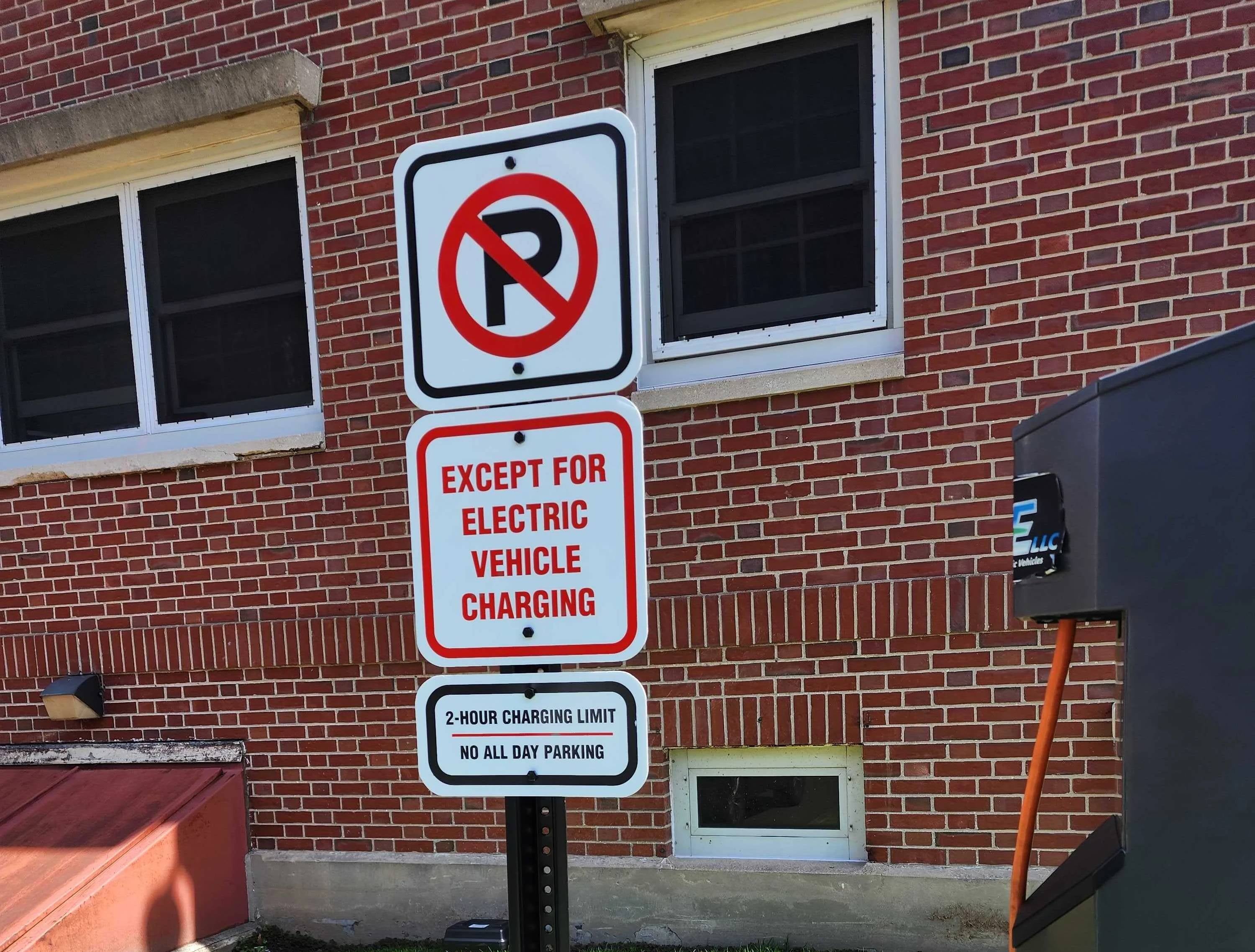 Custom street and parking signage materials