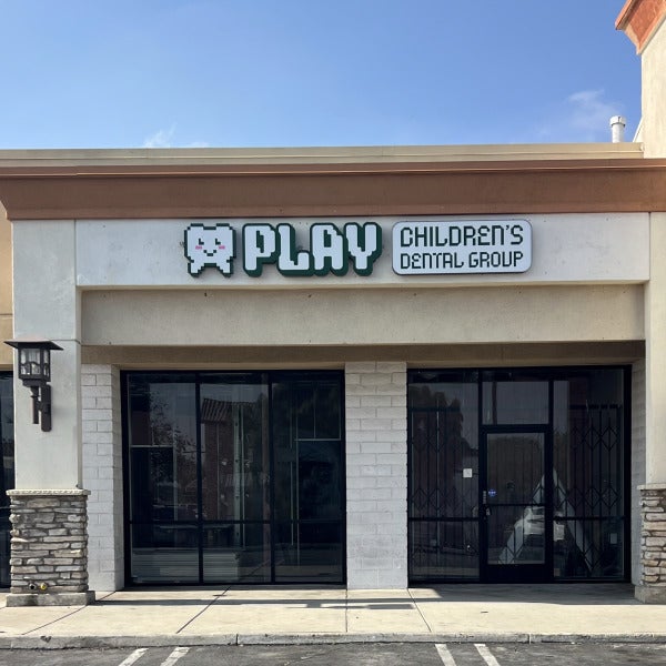 Front-Lit Channel Letter Signs for PLAY Children’s Dental in Moreno Valley