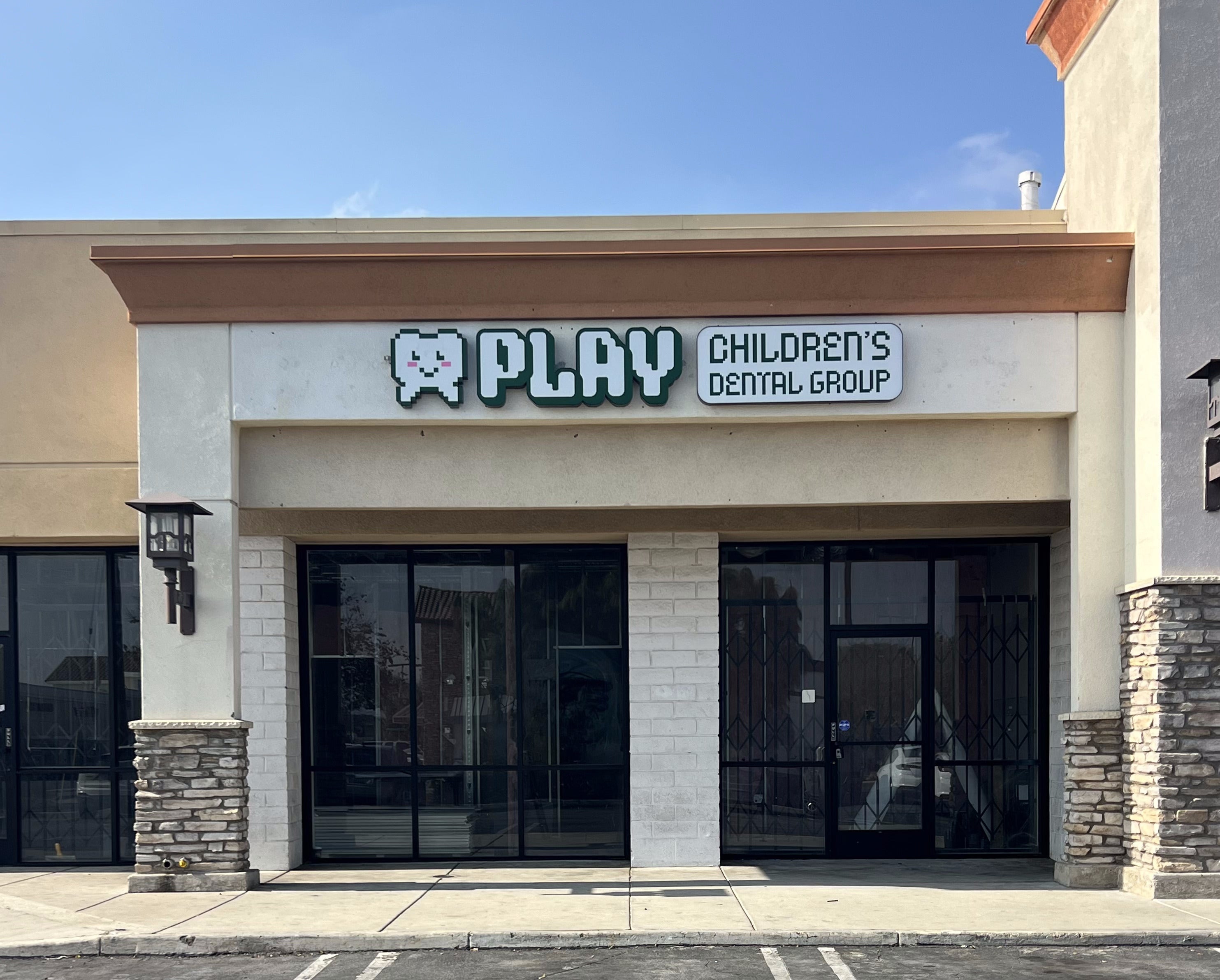Front-Lit Channel Letter Signs for PLAY Children’s Dental in Moreno Valley