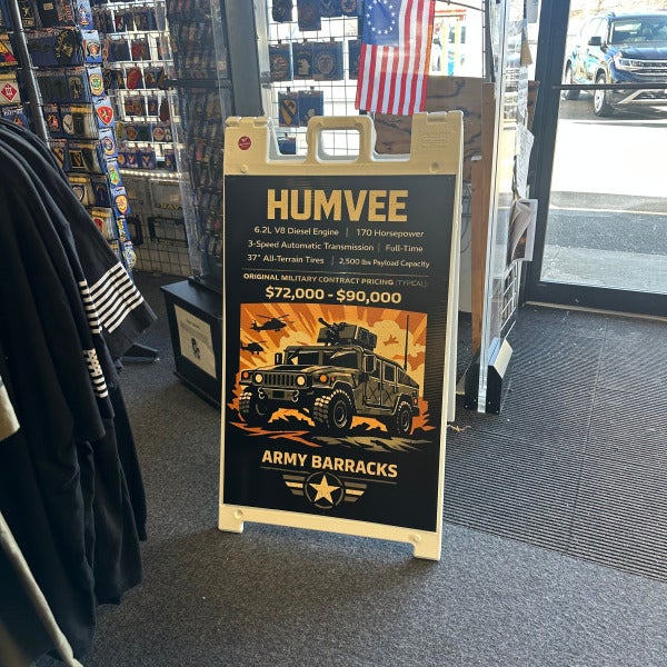 24” x 36” A-Frame Sign Project for Army Barracks