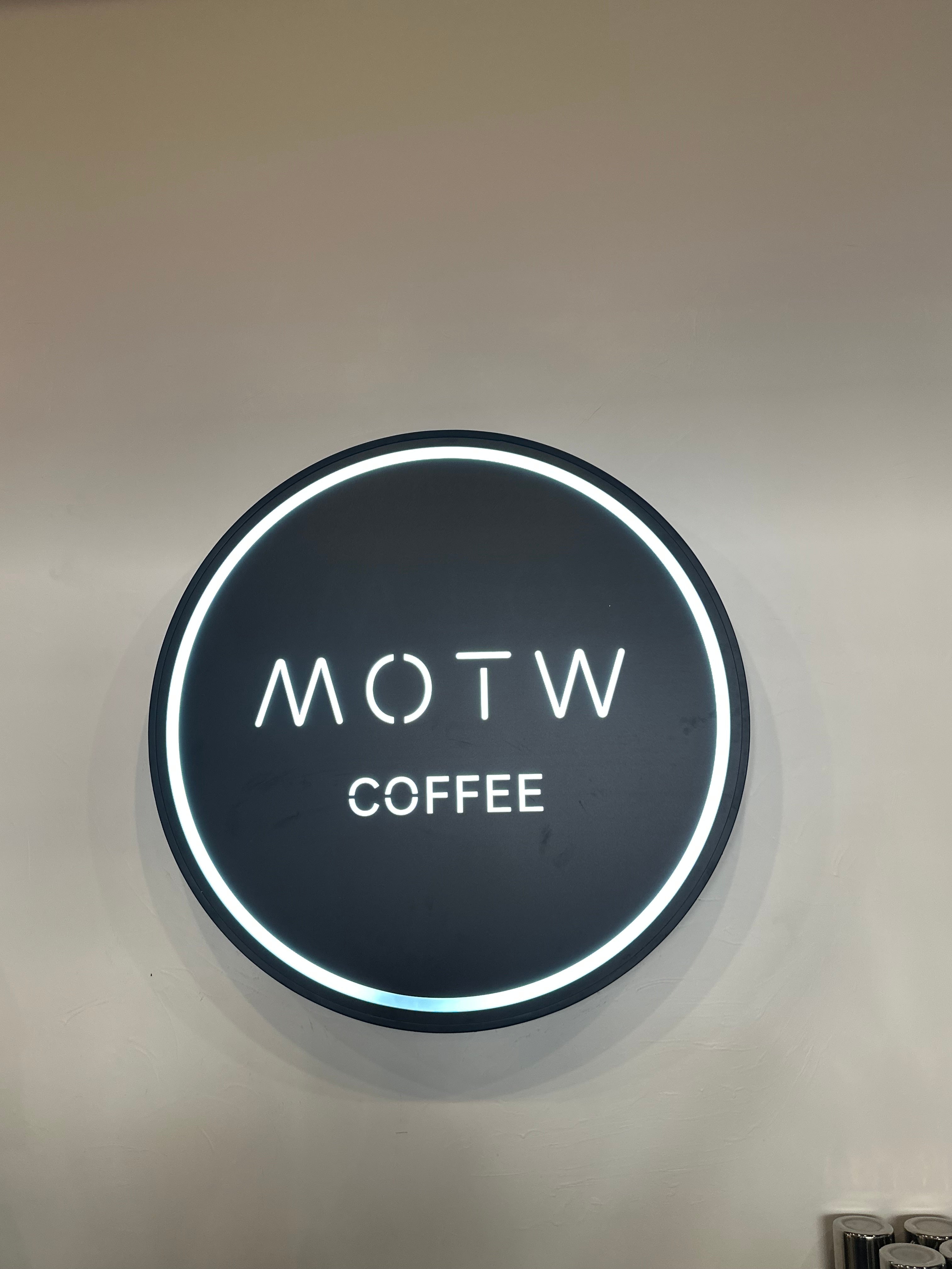 Indoor LED Signs and Window Graphics for MOTW Coffee & Pastries