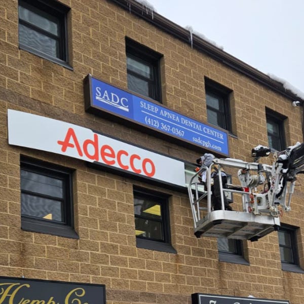 Exterior Building Signface Illuminated Sign Wide Format Printed Vinyl Letters