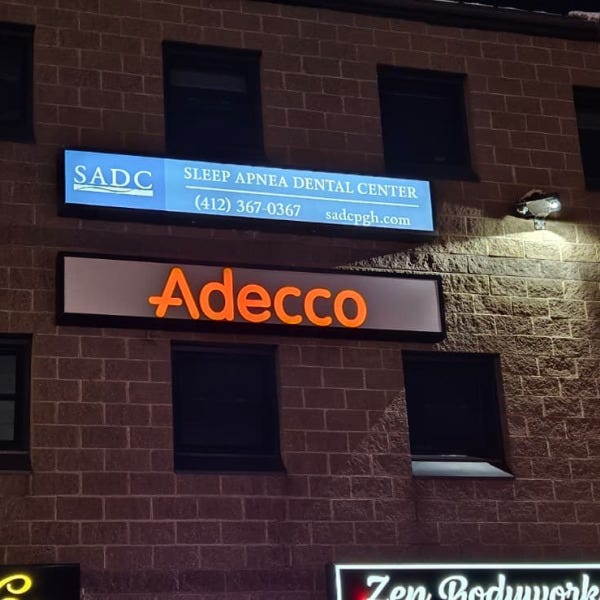 Exterior Building Signface Illuminated Sign Wide Format Printed Vinyl Letters