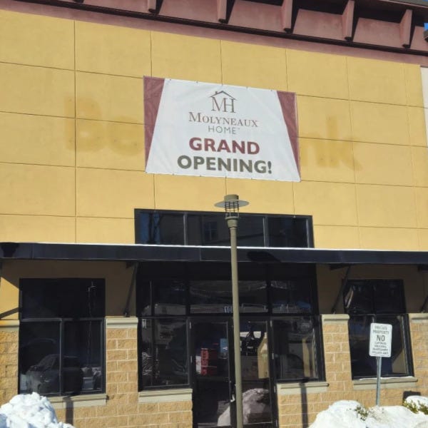 Storefront Temporary Vinyl Banner Sign