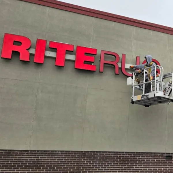 Channel Letters Illuminated Outdoor Building Signs