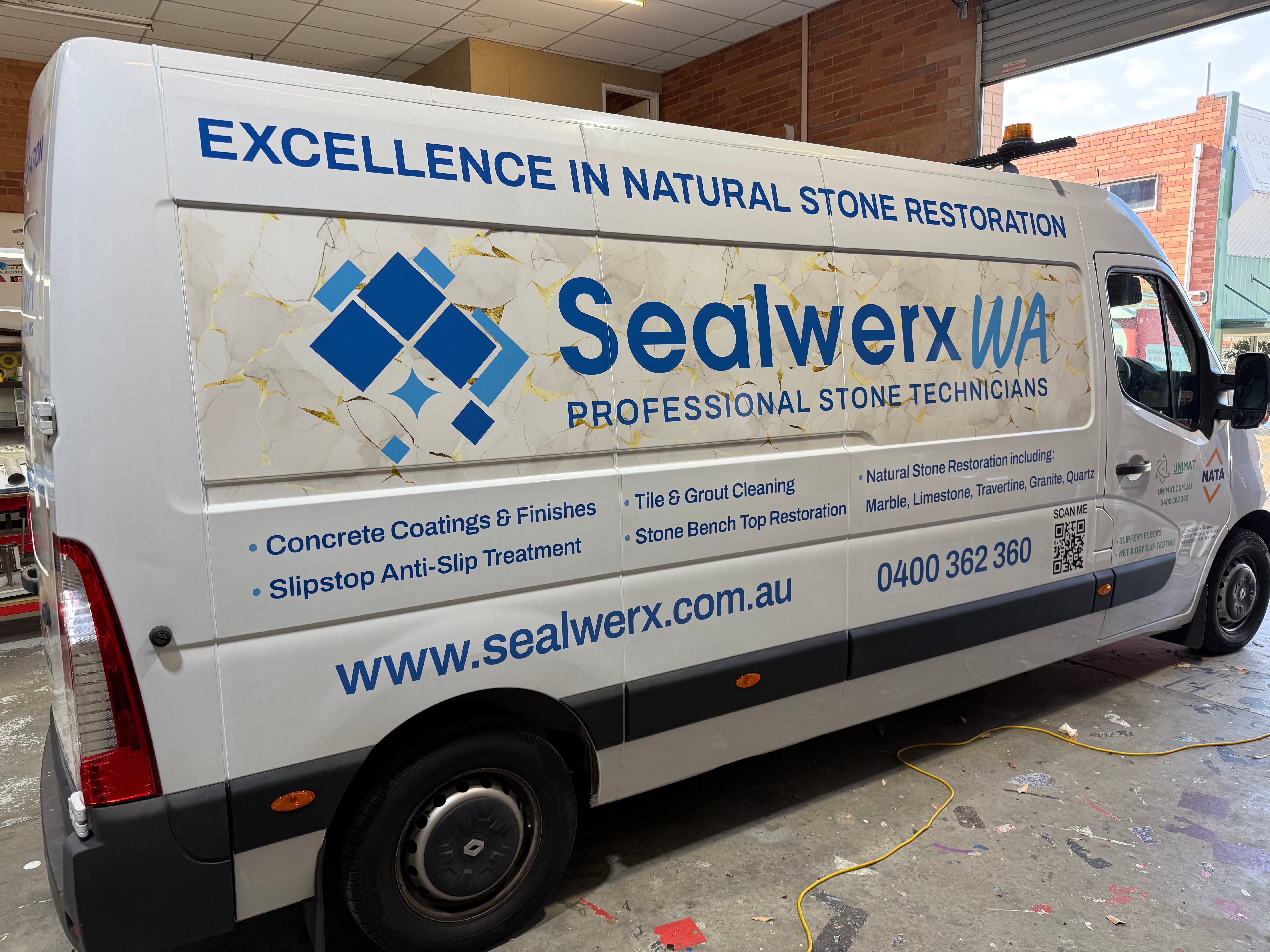 Fresh Fleet Branding: Sealwerx WA Van Signage Complete