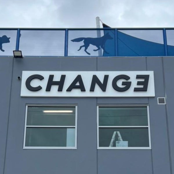 Backlit 3D Letter Sign Brings CHANGE Gym to Life in Rouse Hill