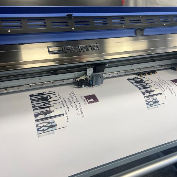 Wide Format Vinyl Print Indoor Sign