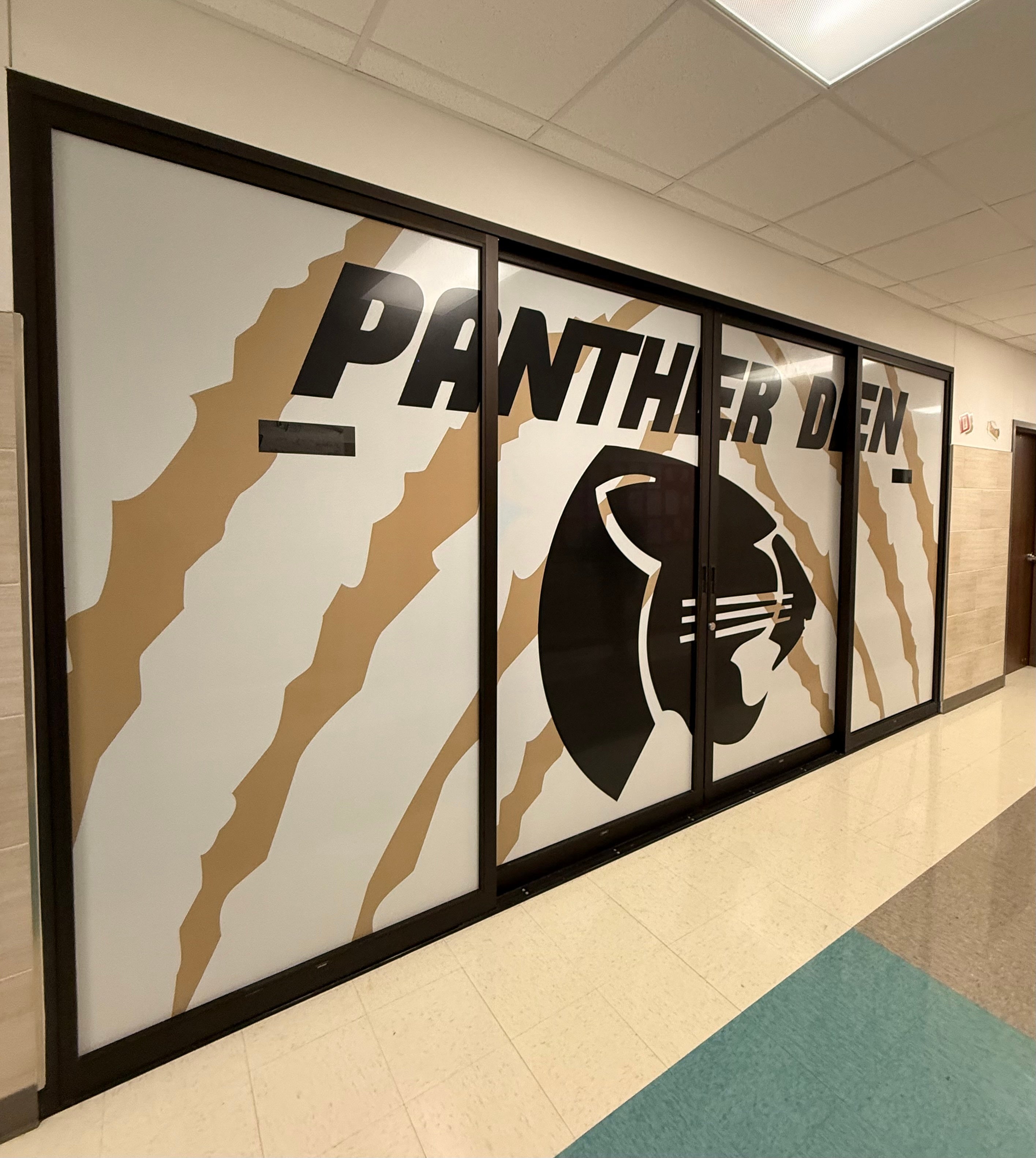 KISD Sunset Valley Elementary's New Perforated Window Vinyl designed, produced and installed by Signarama North Fort Worth/Keller