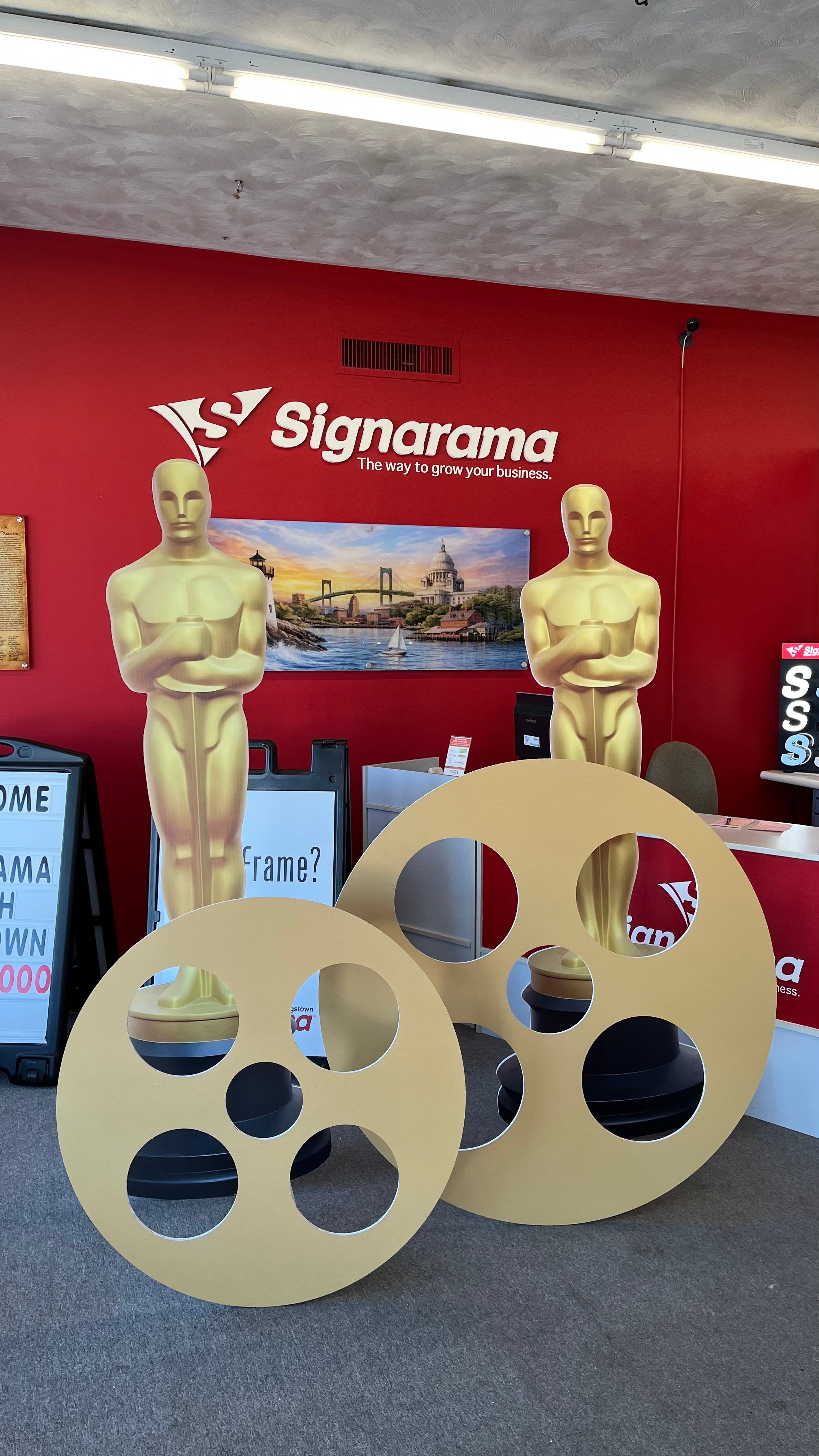 Custom Event Displays for a Local Bank Celebration